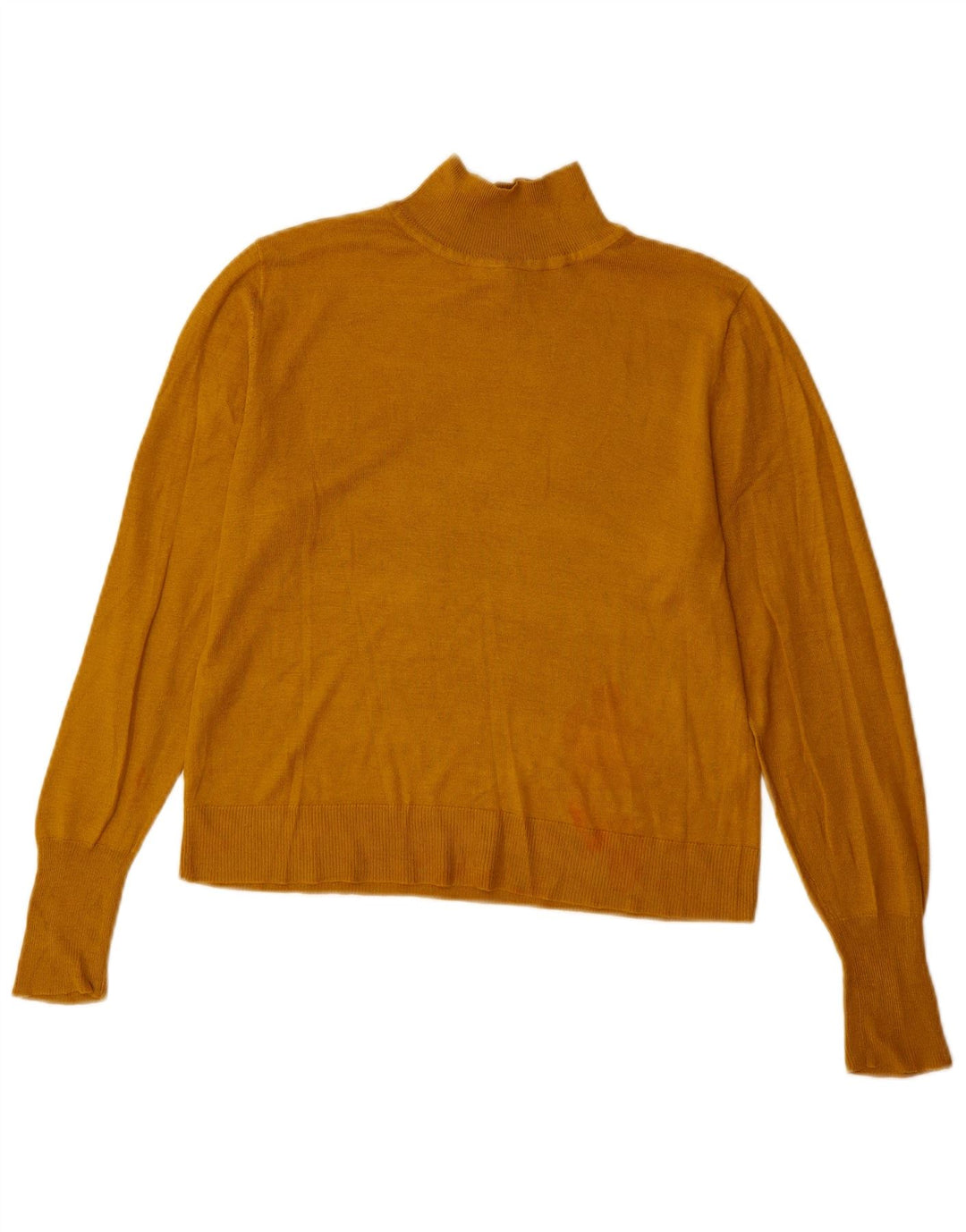 Zara Dame Turtle Neck Jumper Sweater UK 10 Small Beige