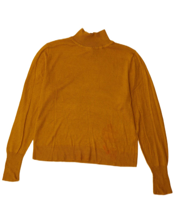 Zara Dame Turtle Neck Jumper Sweater UK 10 Small Beige