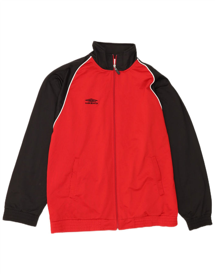 Umbro Herre træningsdragt Topjakke Stor Rød Colourblock Polyester
