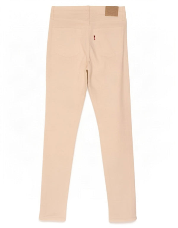 Levi's Dame 721 Skinny Jeans med høj talje W26 L32 hvid bomuld