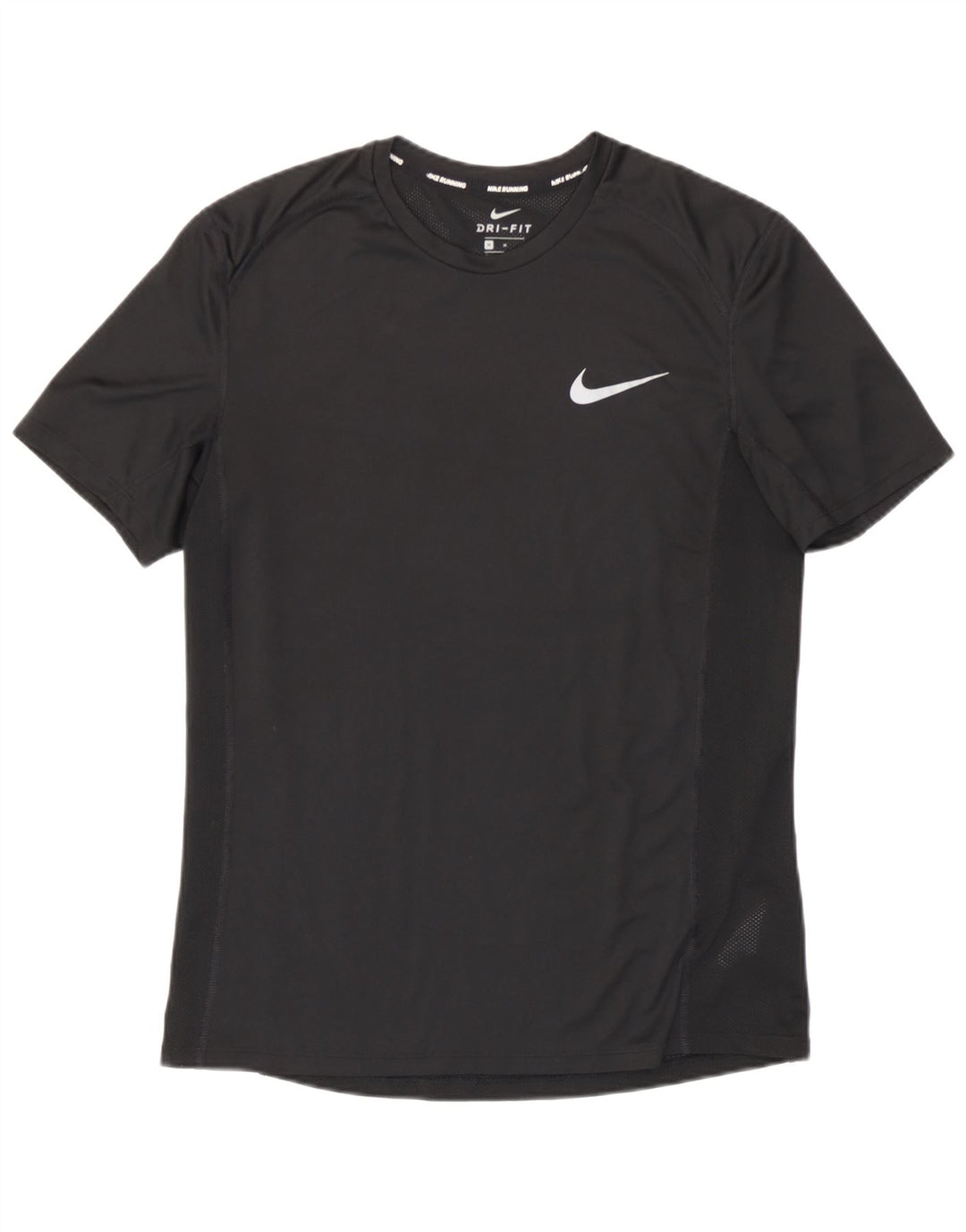 Nike Herre Dri Fit T-Shirt Top Medium Sort Polyester