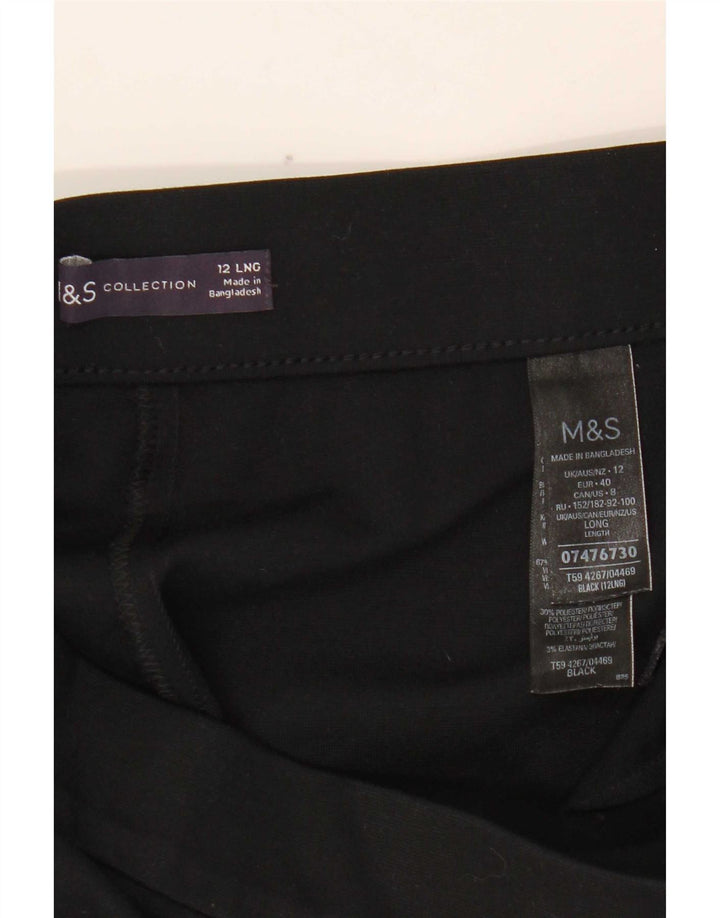 Marks & Spencer Træningsdragtsbukser til kvinder UK 12 Medium Black Viscose