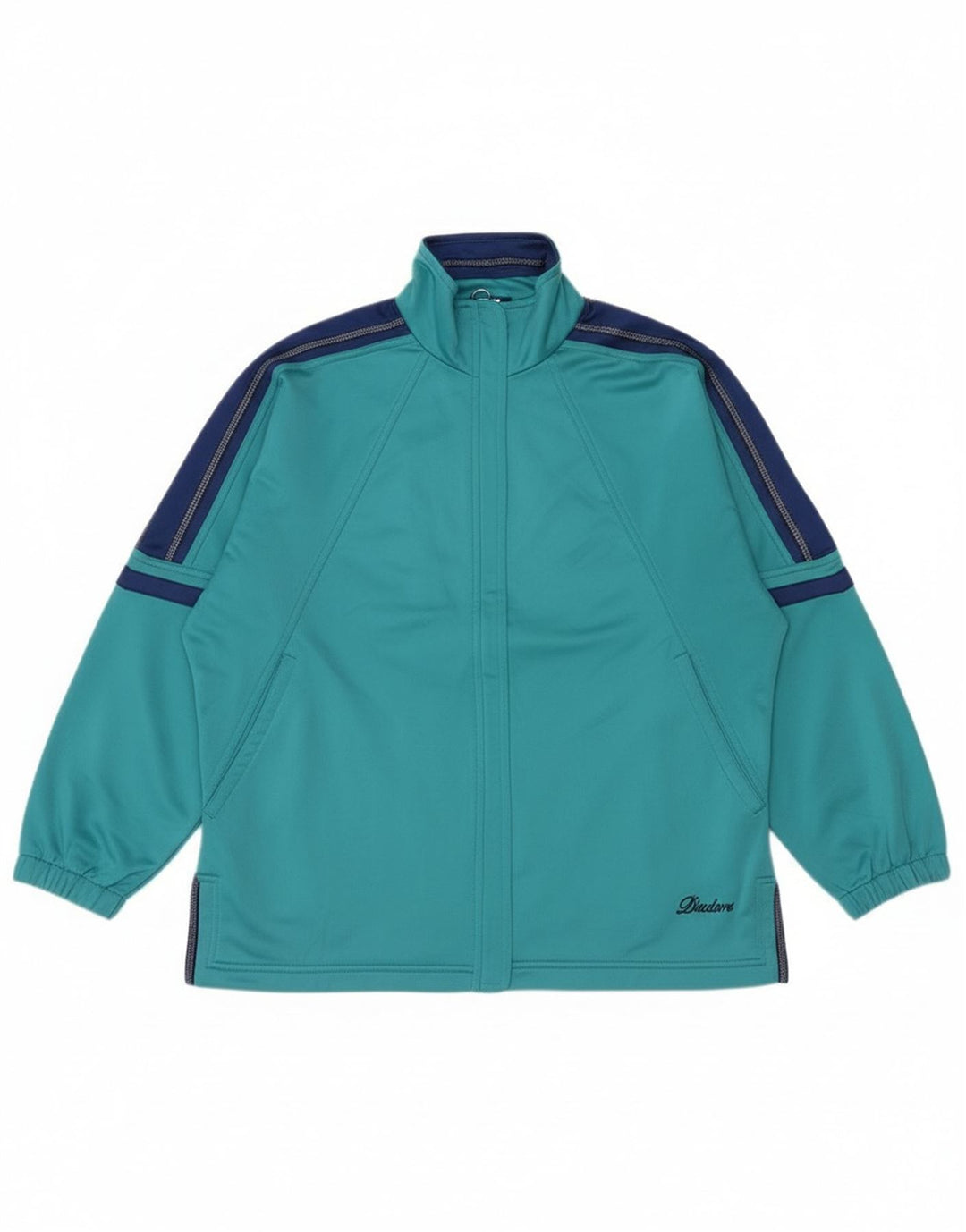 Diadora træningsdragt topjakke til kvinder UK 12 Medium Turkis Colourblock