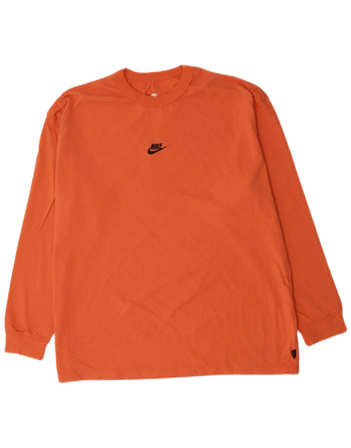 NIKE Herre Loose Fit Top Langærmet XL Pink Bomuld