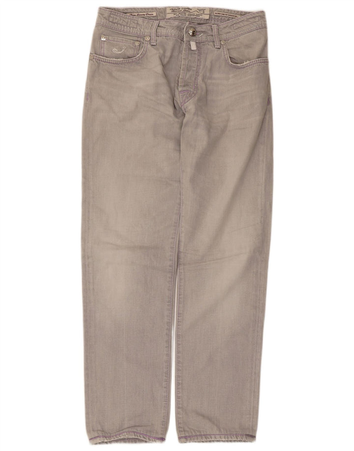 Jacob Cohen Dame Straight Jeans W34 L30 Grå Bomuld