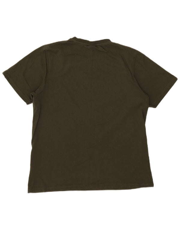 Ellesse Womens Graphic T-Shirt Top UK 18 XL Khaki