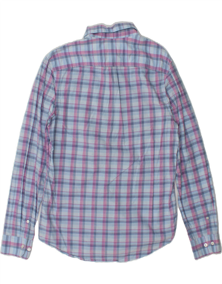 PENGUIN Mens Heritage Slim Fit Shirt Medium Blue Check Vintage Penguin and Second-Hand Penguin from Messina Hembry 
