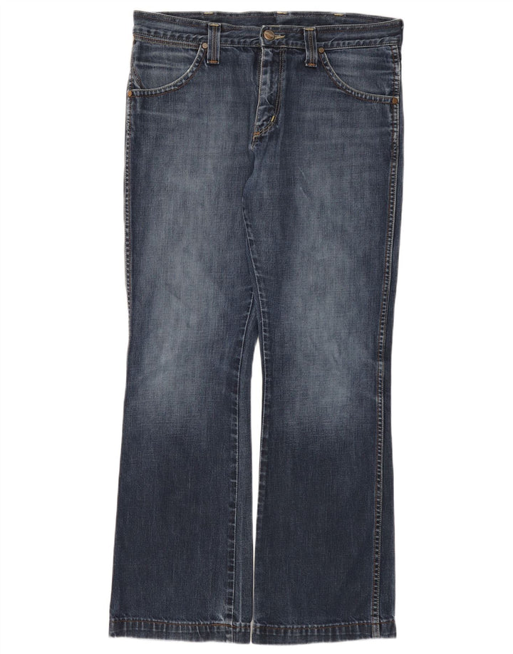 Wrangler Herre Dayton Bootcut Jeans W34 L32 Blå Bomuld