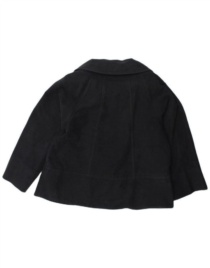 Zara Dame 2 Button Blazer Jacket UK 14 Medium Black
