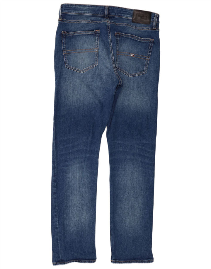 Tommy Hilfiger Herre Ryan Regular Straight Jeans W34 L32 Blå Bomuld