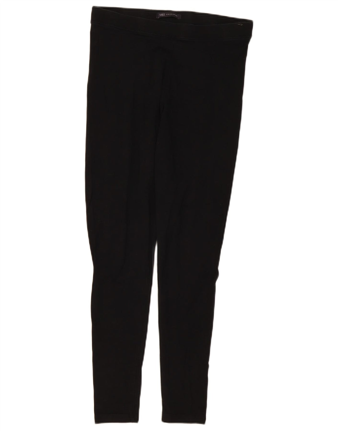 Marks & Spencer Dame Leggings UK 12 Medium Sort Bomuld