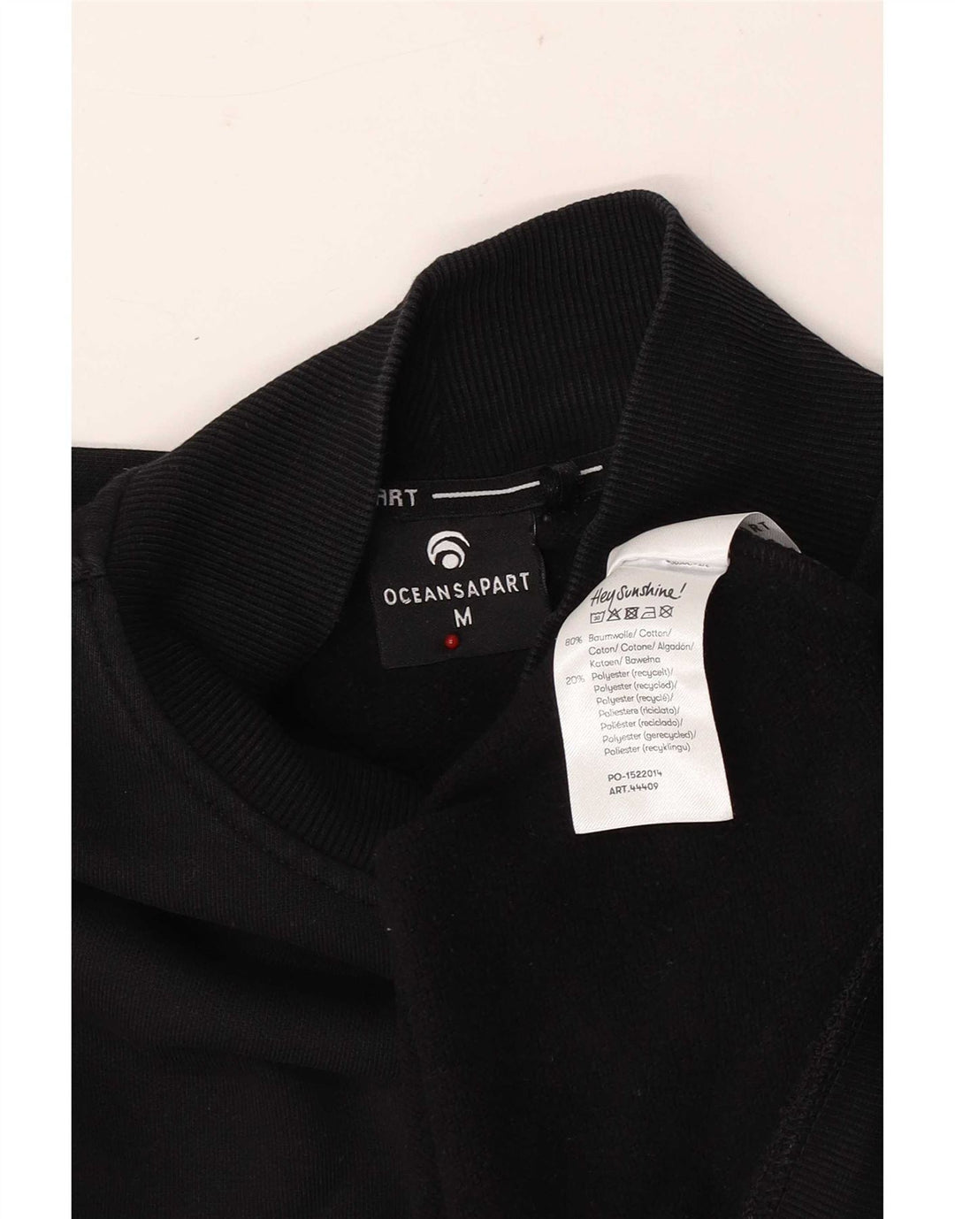 Oceansapart Herre Sweatshirt Jumper Medium Sort Bomuld