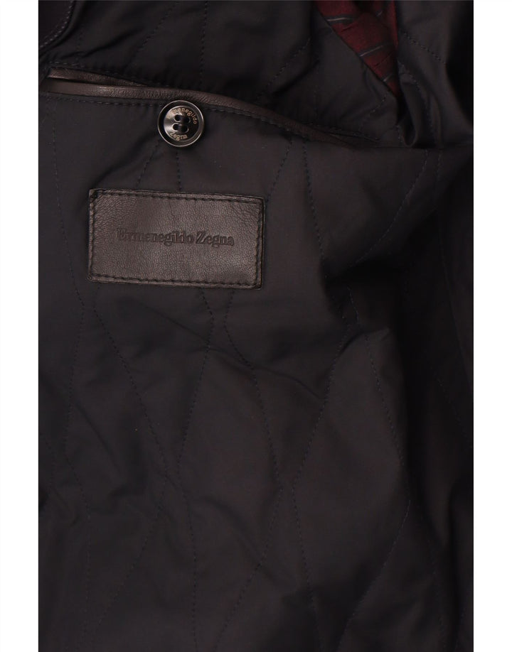 Ermenegildo Zegna Herre 2 Button Blazer Jacket IT 48 Medium Navy Blue Classi