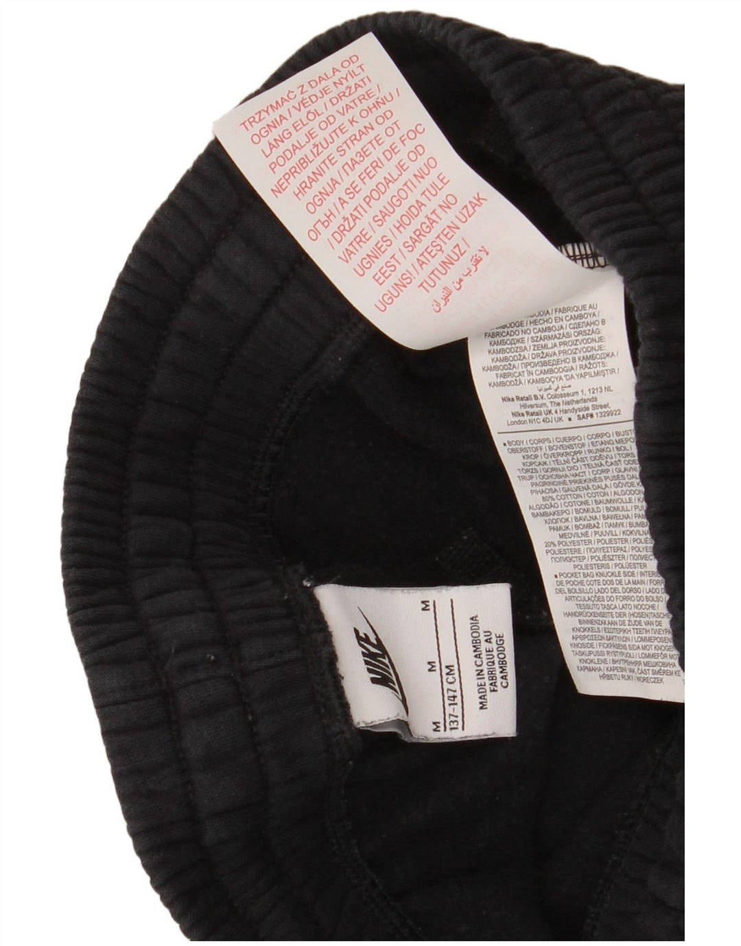 NIKE Sportsshorts til drenge 10-11 år Medium sort bomuld