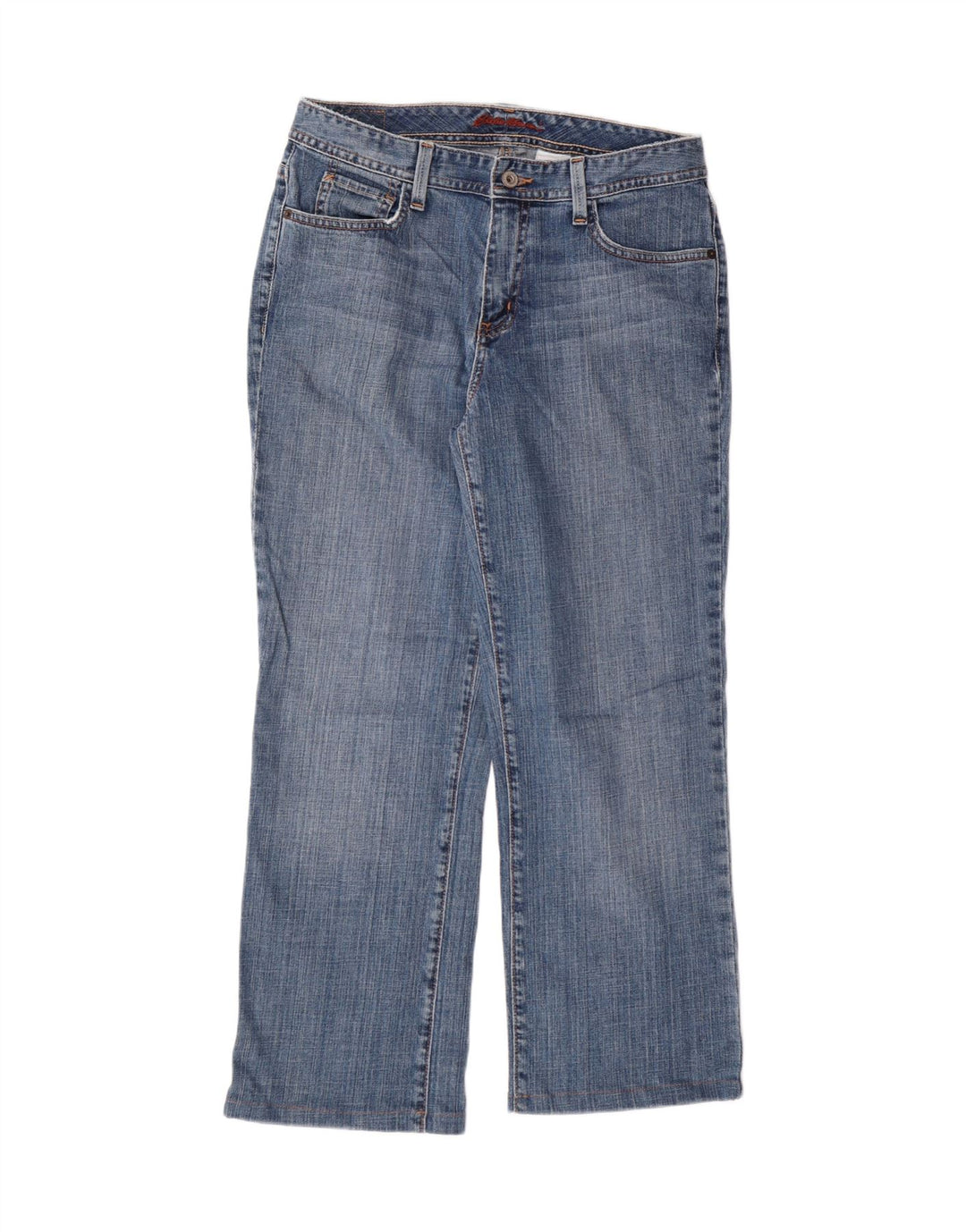 EDDIE BAUER Lige jeans til kvinder US 8 Medium W30 L25, 28 Blå Bomuld