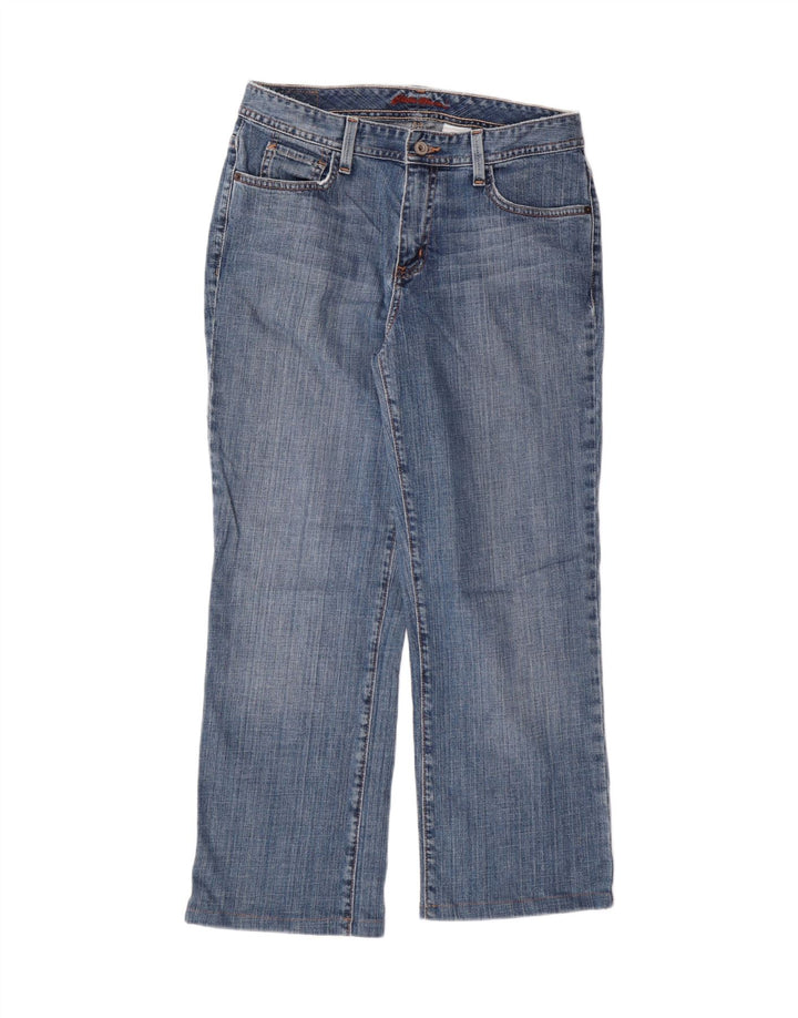 EDDIE BAUER Lige jeans til kvinder US 8 Medium W30 L25, 28 Blå Bomuld