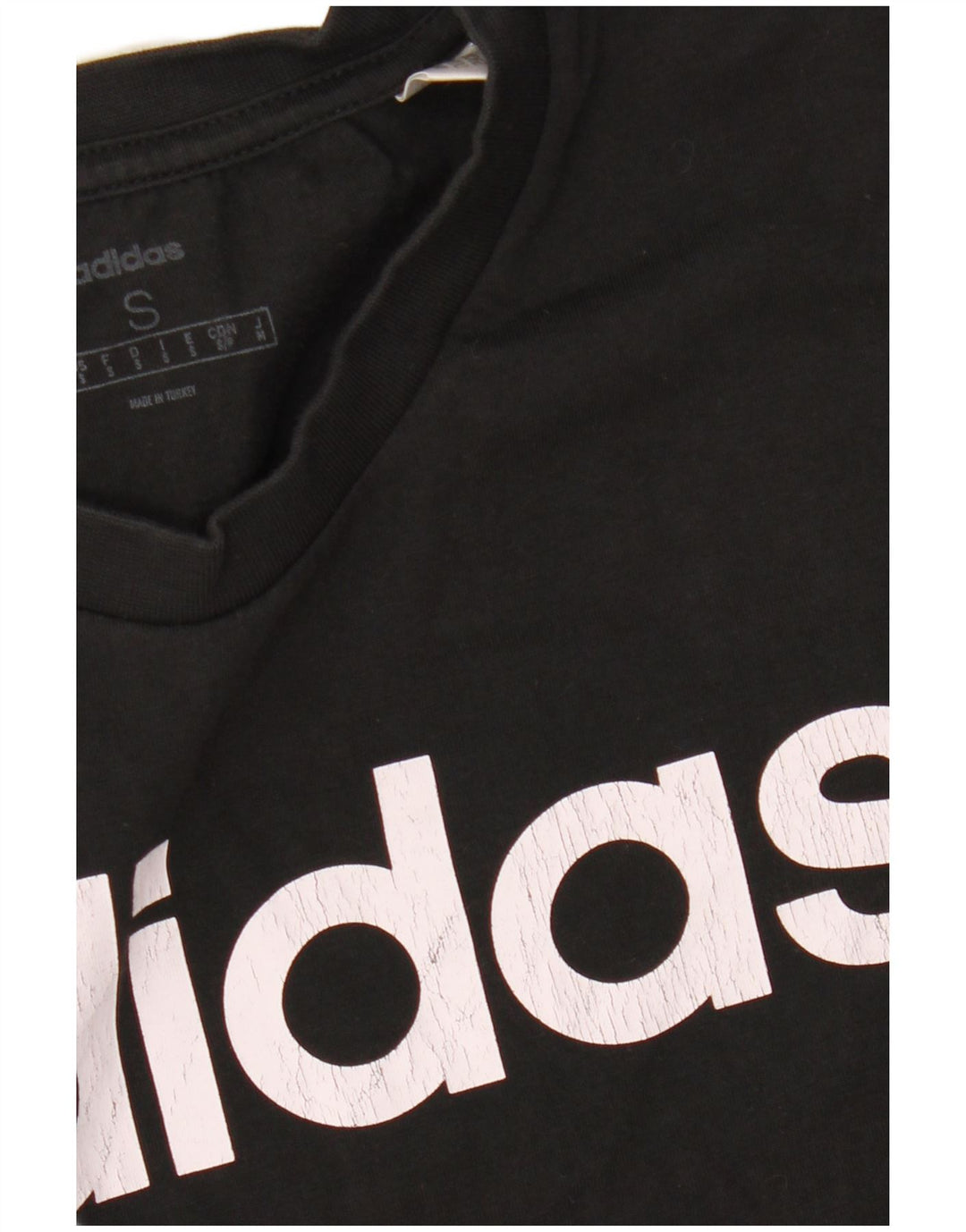 ADIDAS Grafisk T-shirt top til mænd, lille sort bomuld