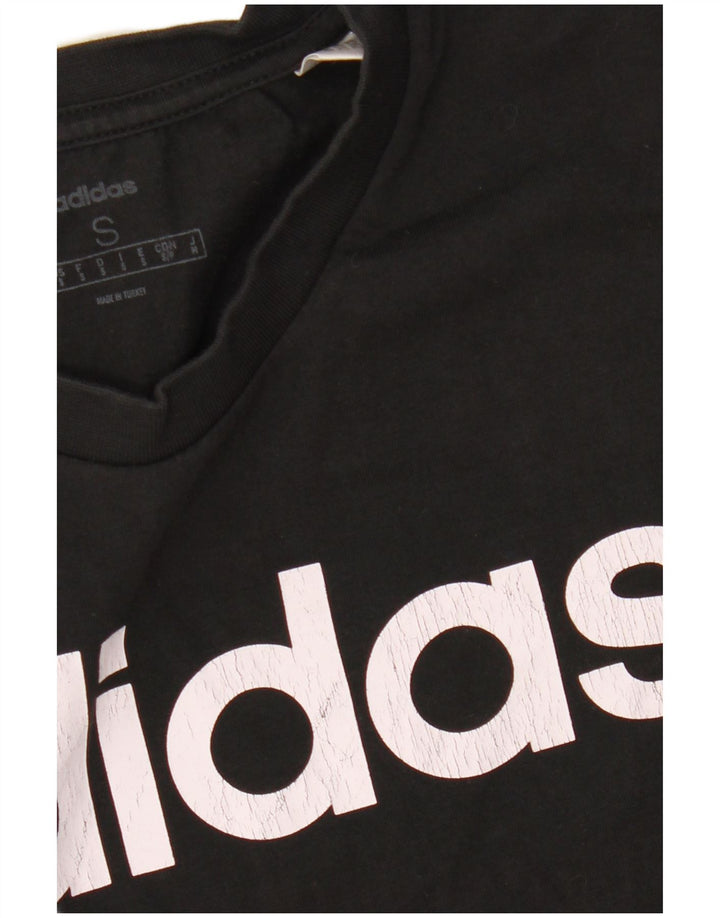 ADIDAS Grafisk T-shirt top til mænd, lille sort bomuld