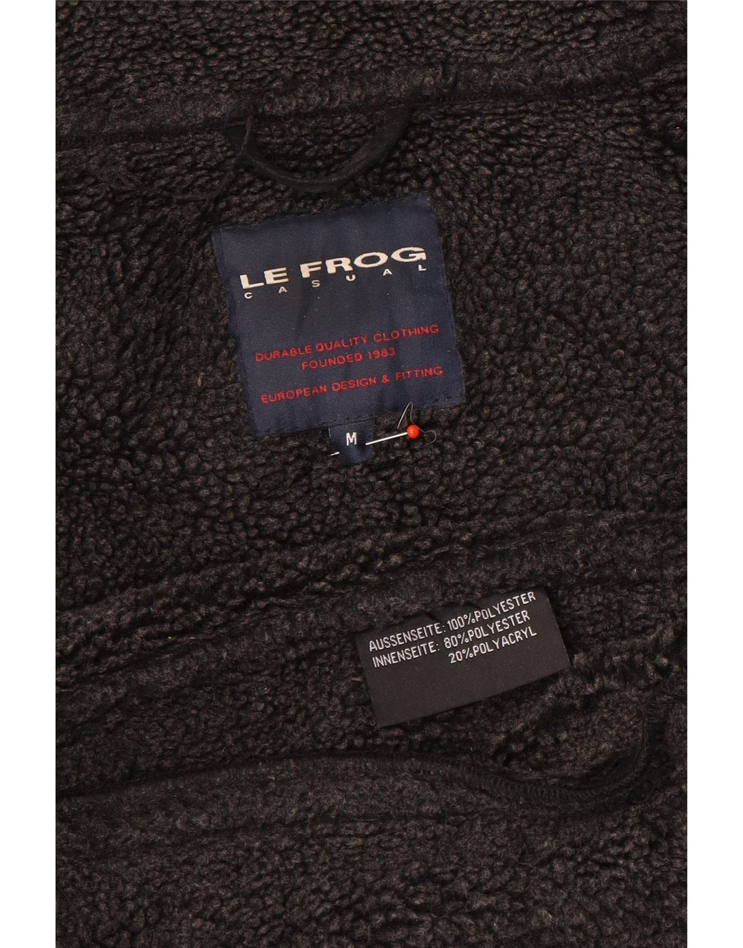 Le Frog Herre Utility Jacket UK 38 Medium Sort Polyester