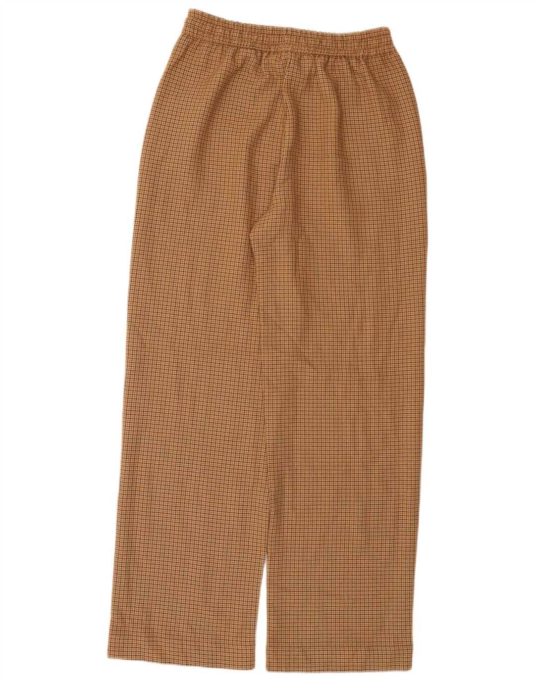 Zara Lige afslappet bukser til kvinder Medium W28 L29 Brun Houndstooth