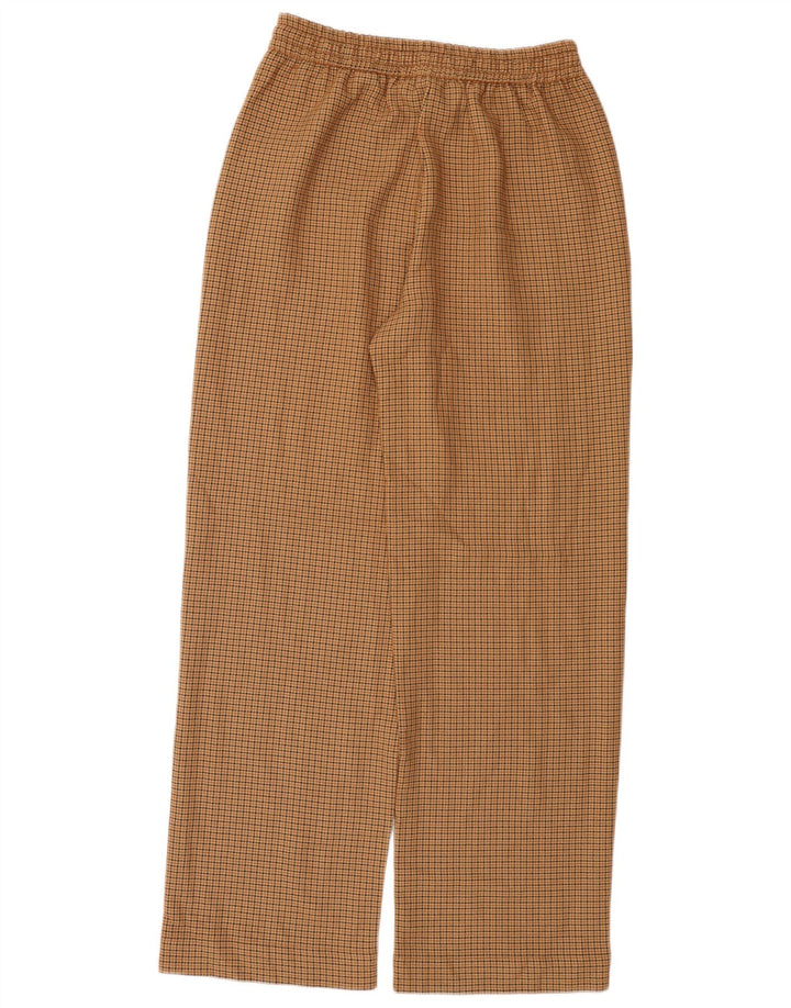 Zara Lige afslappet bukser til kvinder Medium W28 L29 Brun Houndstooth
