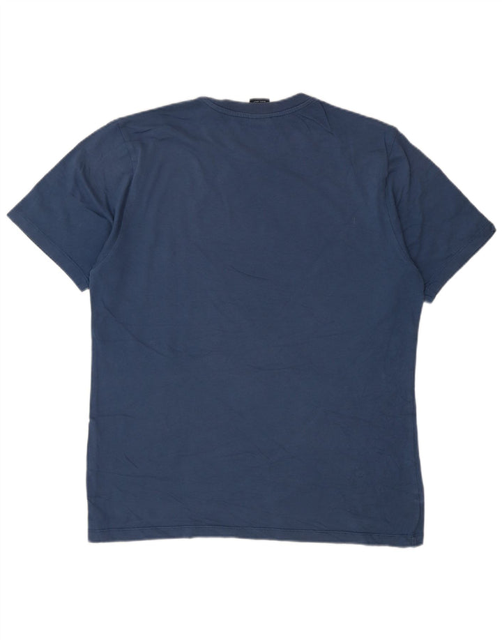 North Sails Herre Grafisk T-Shirt Top Medium Navy Blue