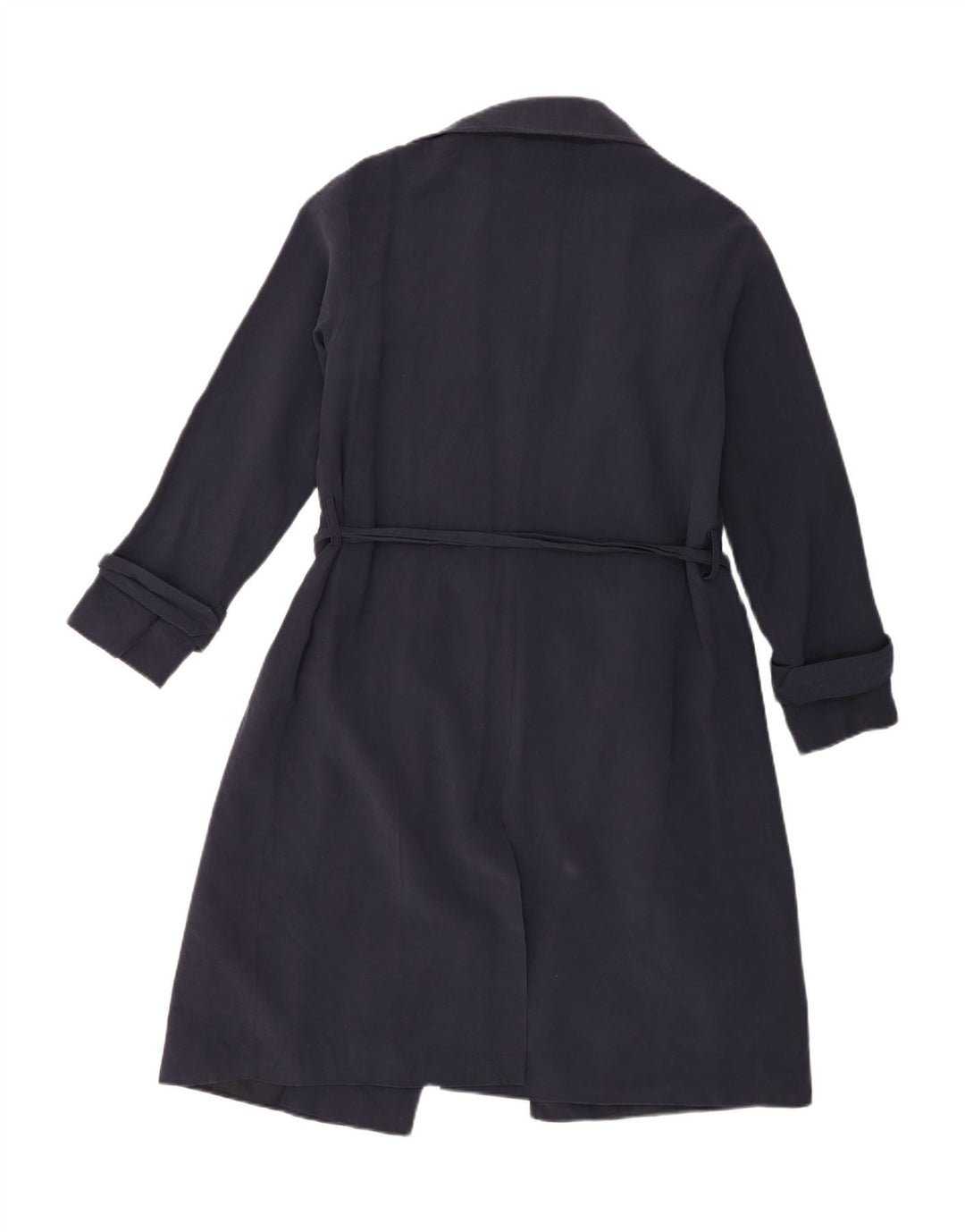Oasis Trench Coat til kvinder UK 6 XS Navy Blue Viscose