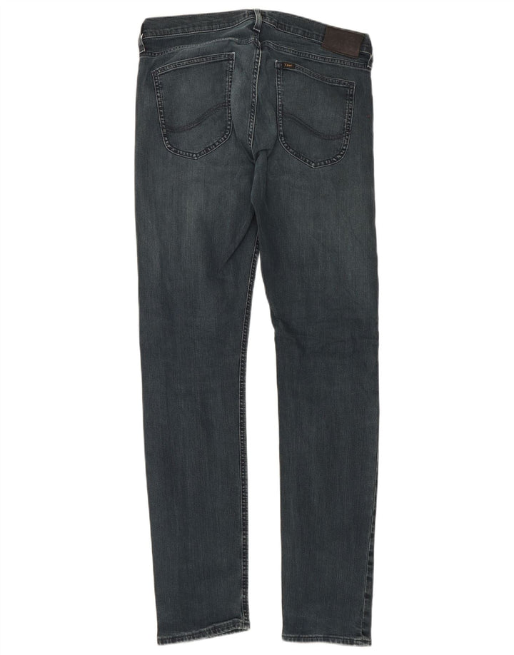 Lee Herre Luke Slim Jeans W33 L34 Marineblå Bomuld