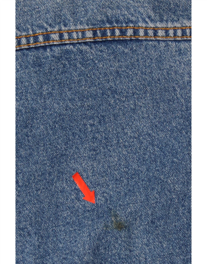 Vintage denimjakke til mænd UK 36 Lille blå bomuld