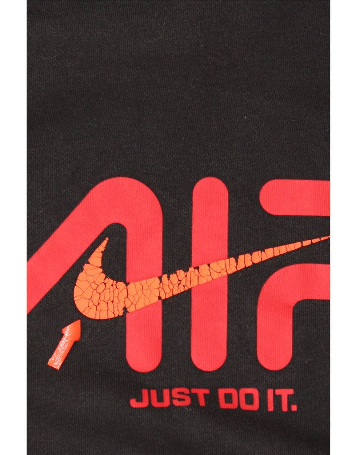 Nike grafisk hættetrøje til mænd mellem sort bomuld