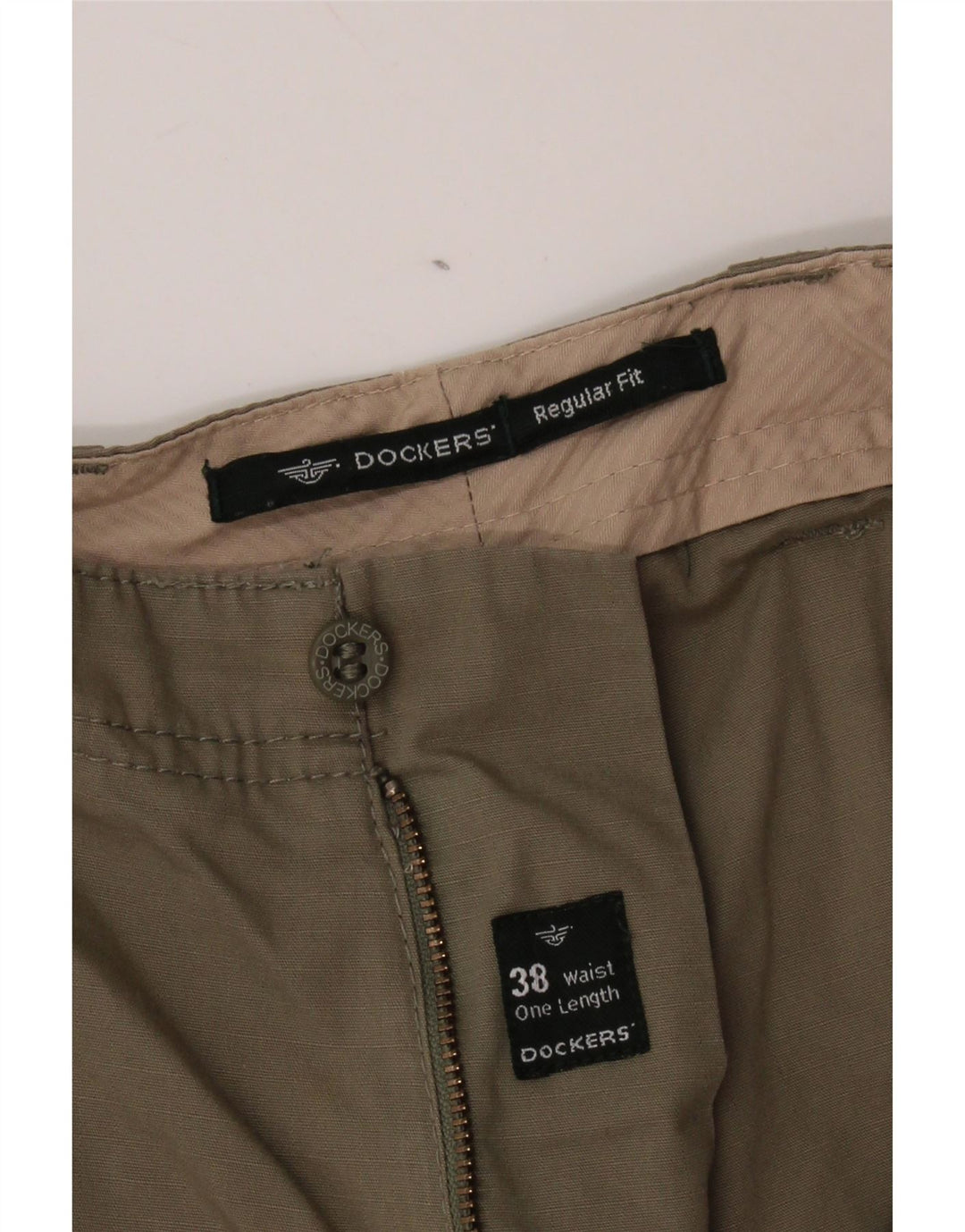DOCKERS Herre Regular Fit Cargo Shorts W38 XL Khaki
