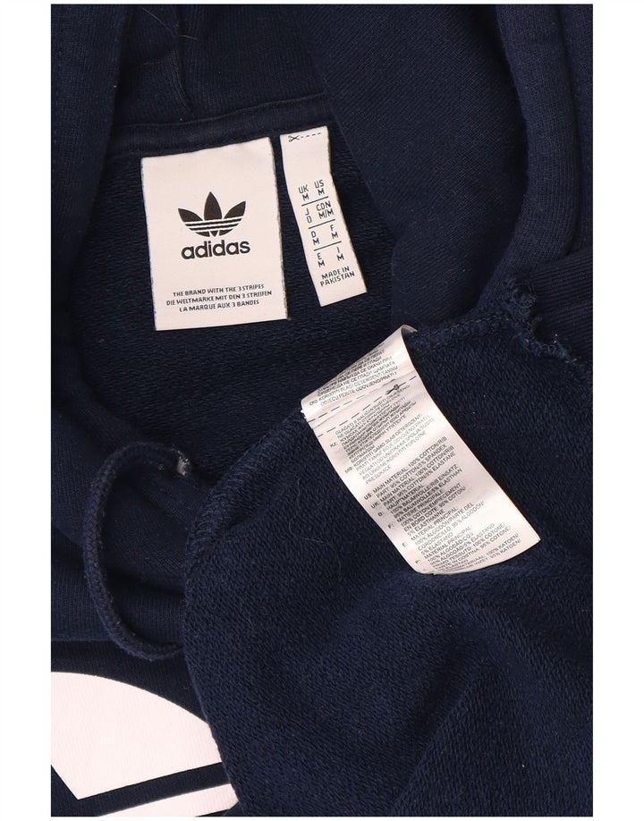 Adidas Grafisk hættetrøje til mænd mellem marineblå bomuld