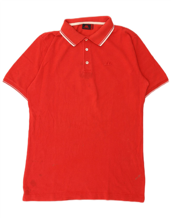 Kappa herre poloshirt Medium rød bomuld