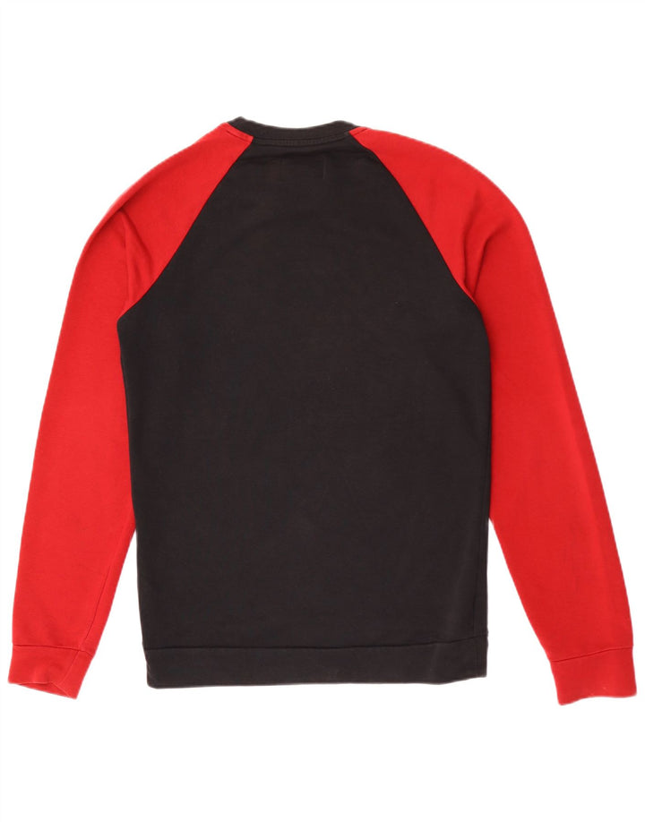Jordan Herre Grafisk Sweatshirt Jumper Lille Sort Colourblock Bomuld