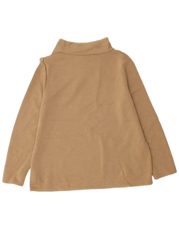 Cos Dame Top Langærmet UK 14 Medium Beige Polyester