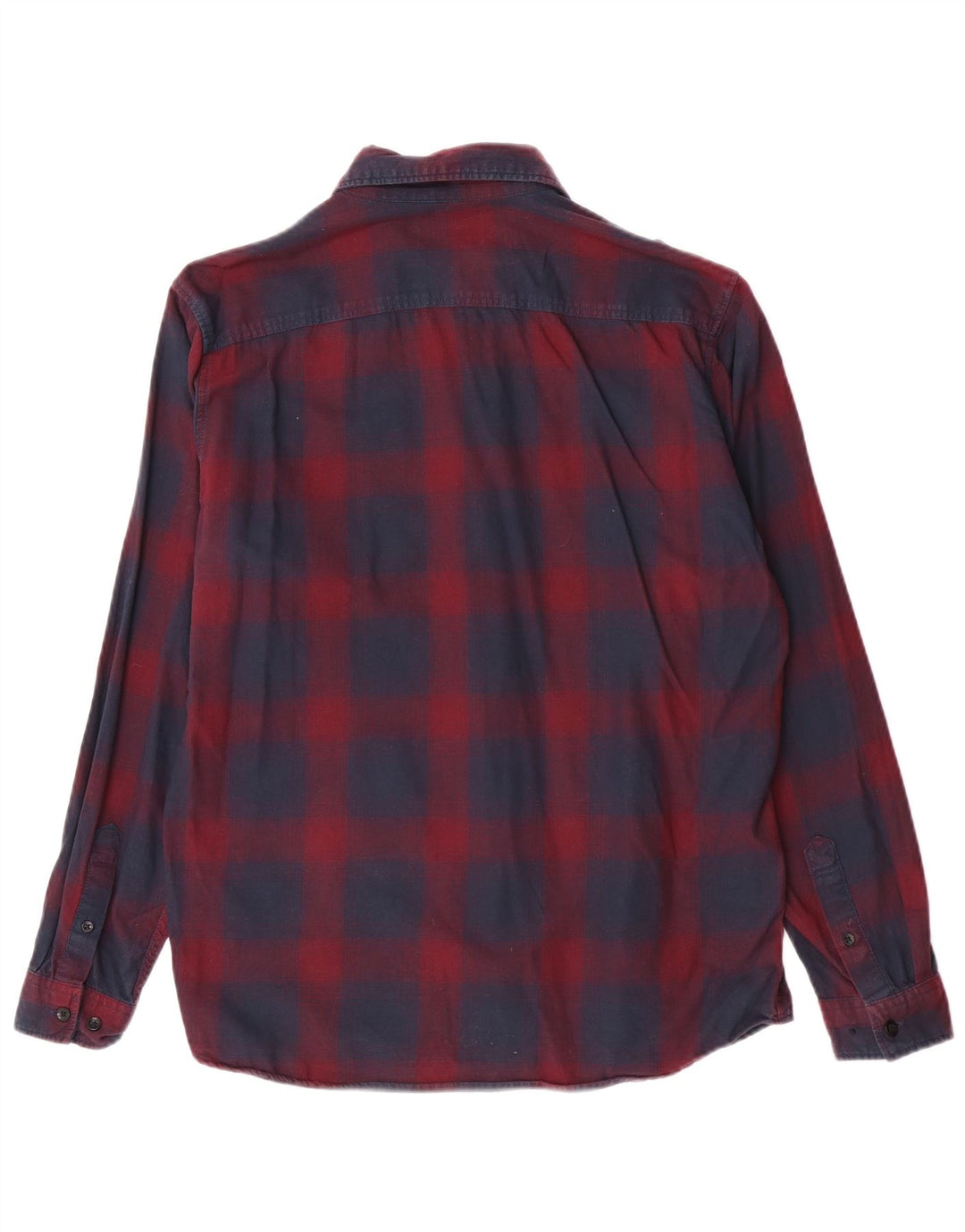 Jack & Jones herre flannelskjorte stor marineblå plaid bomuld