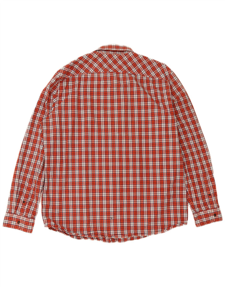 Timberland Herre Slim Fit skjorte 2XL rød ternet bomuld