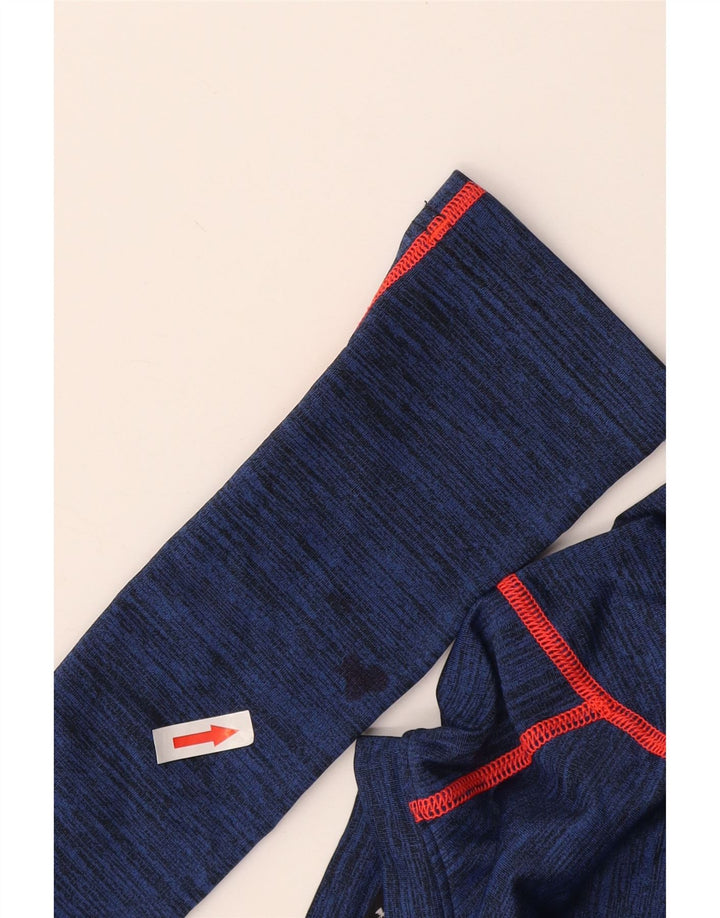 Under Armour Dame Top Langærmet UK 12 Medium Navy Blue Flecked