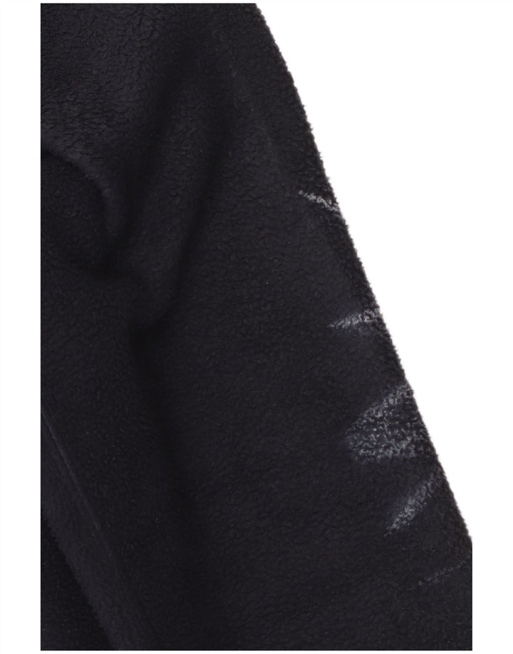 Abercrombie & Fitch Fleecejakke til mænd UK 38 Medium Navy Blue Polyester