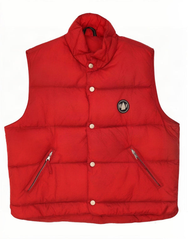 Murphy & Nye Herre Polstret Gilet UK 38 Medium Red Check