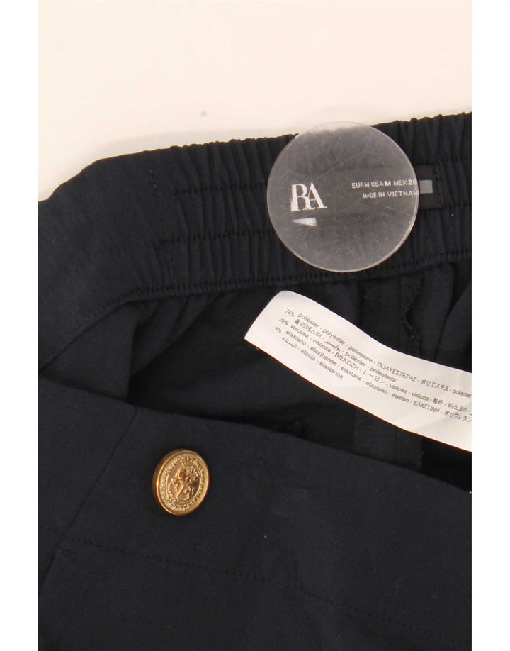 Zara koniske chinobukser til kvinder Medium W28 L26 Marineblå polyester