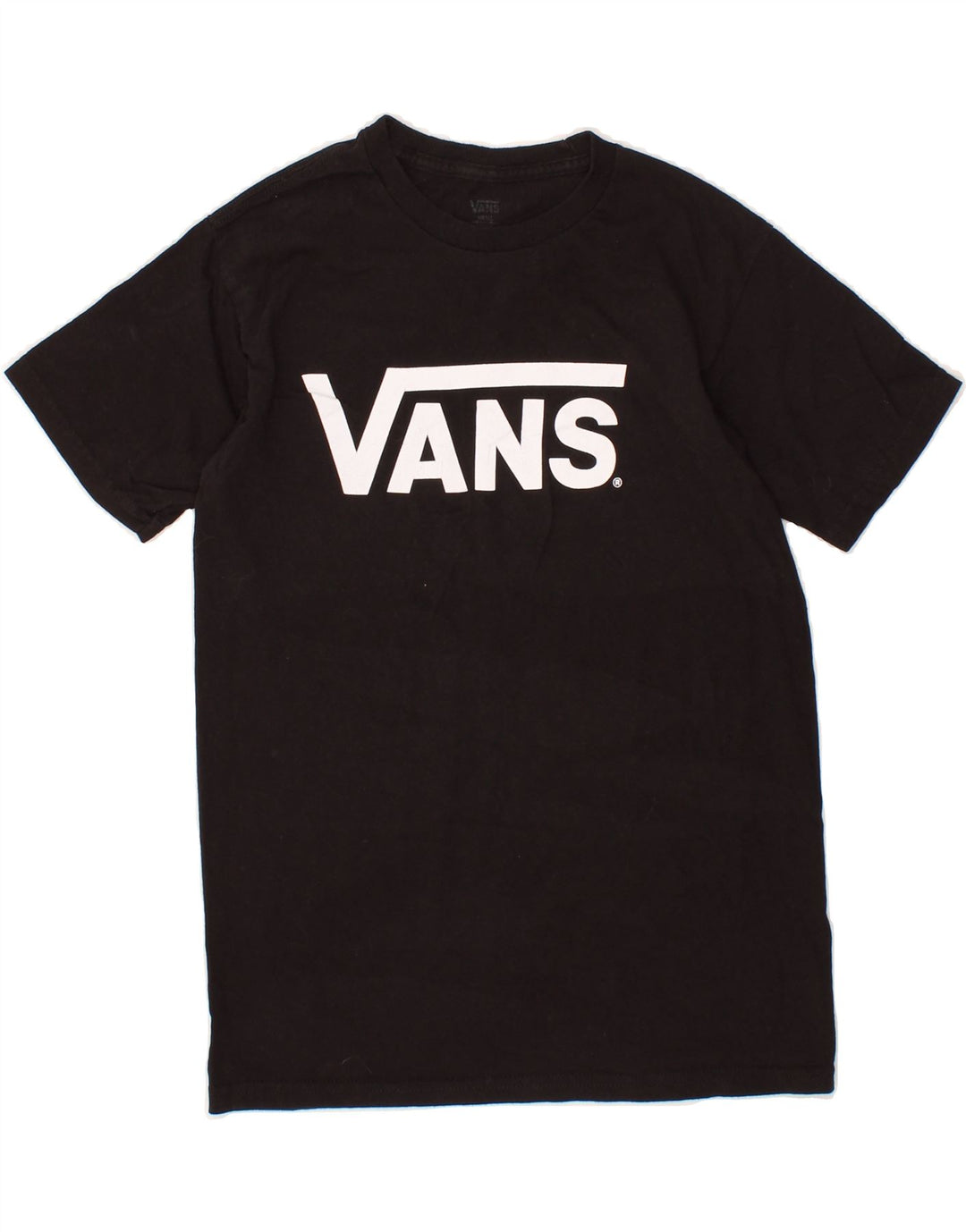 VANS Womens Graphic T-Shirt Top UK 10 Small Black Vintage Vans and Second-Hand Vans from Messina Hembry 