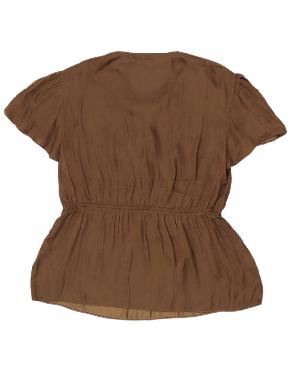 Jigsaw Damebluse Top UK 12 Medium Khaki