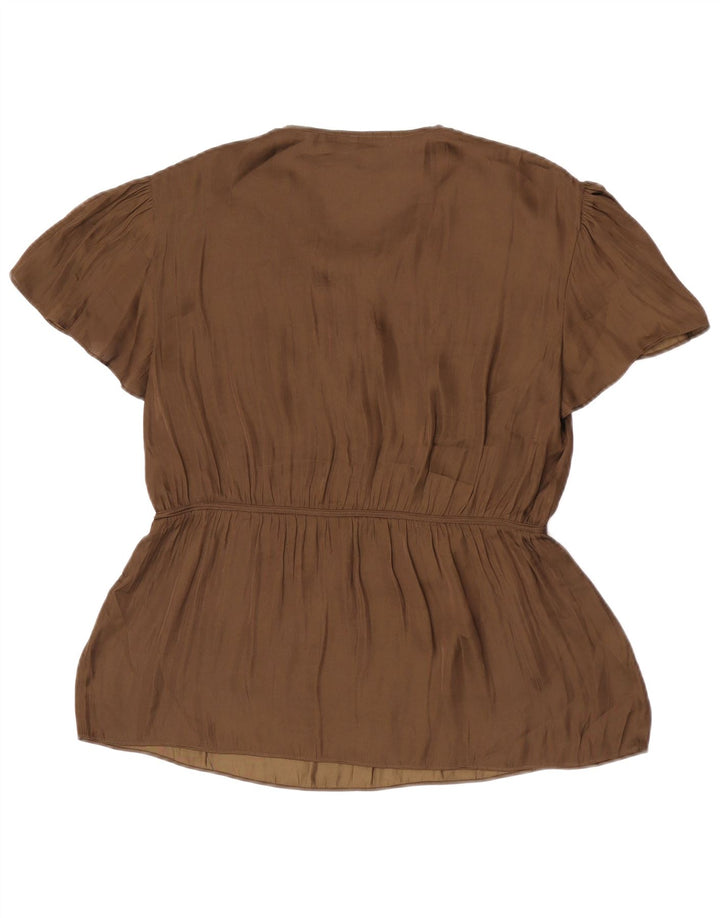 Jigsaw Damebluse Top UK 12 Medium Khaki