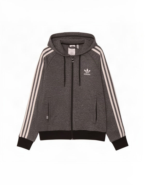 Adidas Dame Hættetrøje Sweater UK 12 Medium Grey Polyester