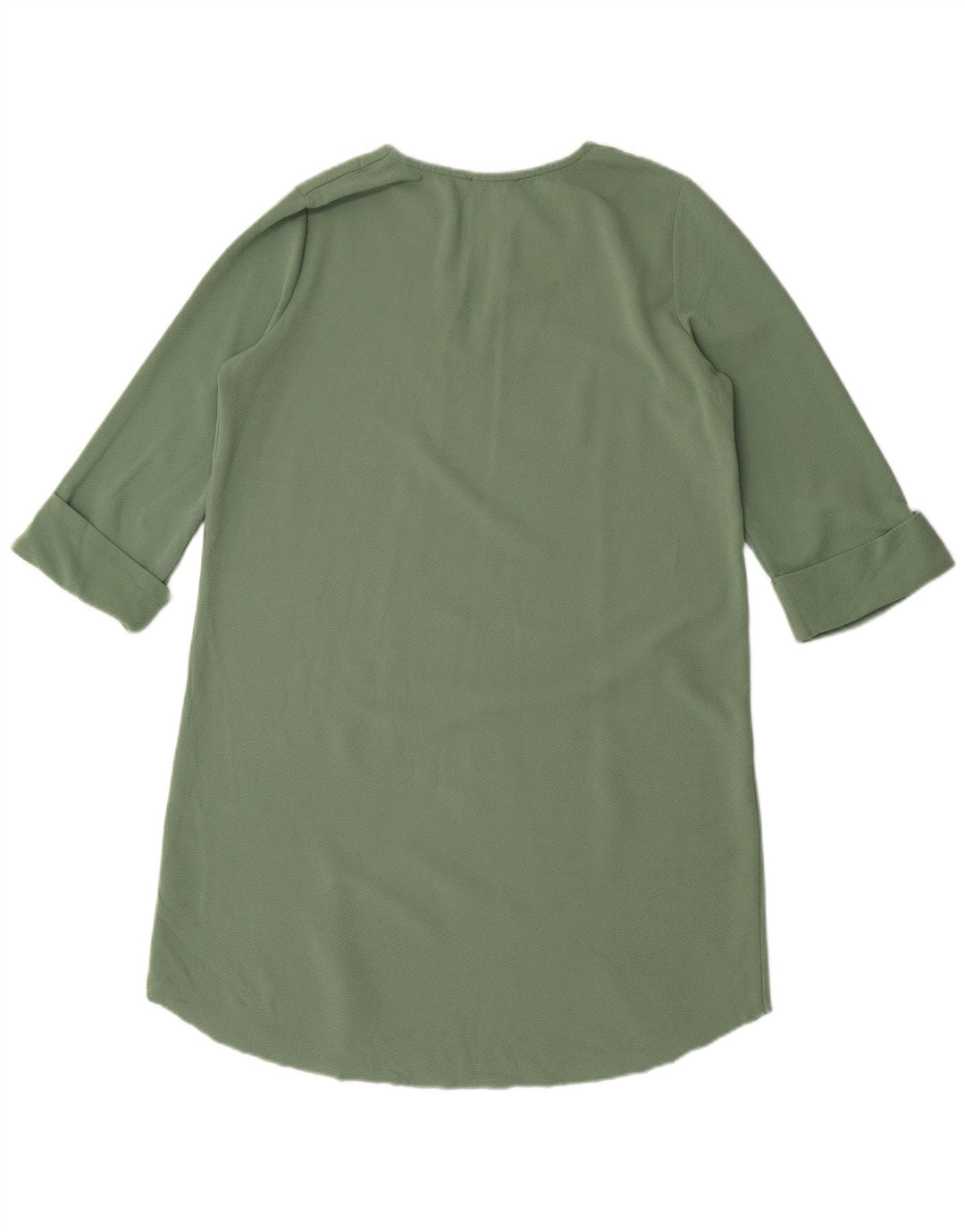 Zara Dame 3/4 ærmer Oversized Shift Dress UK 10 Small Green