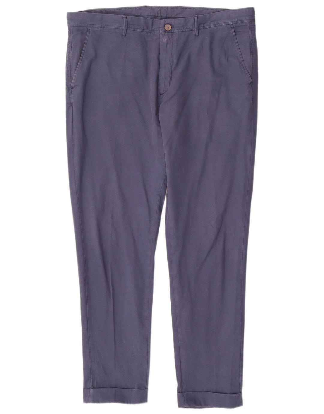 MASSIMO DUTTI Herre tilspidsede Chinobukser EU 48 XL W38 L30 Marineblå