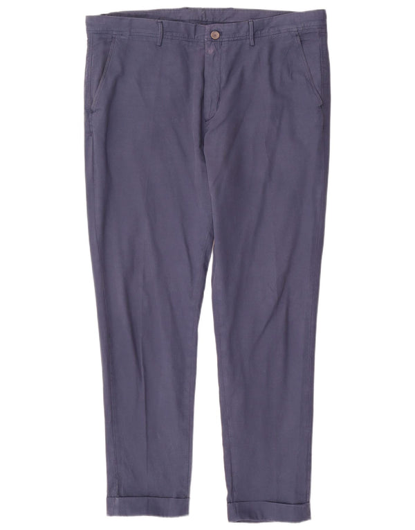 MASSIMO DUTTI Herre tilspidsede Chinobukser EU 48 XL W38 L30 Marineblå