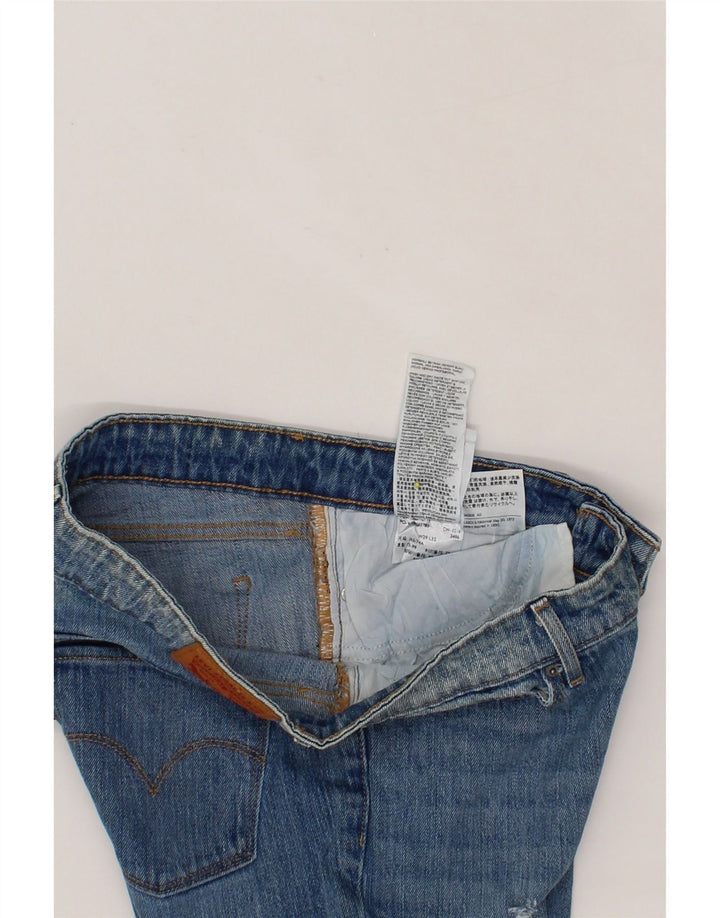 LEVI'S Womens 711 Distressed Skinny Jeans W29 L32 Blue Cotton Vintage Levi's and Second-Hand Levi's from Messina Hembry 
