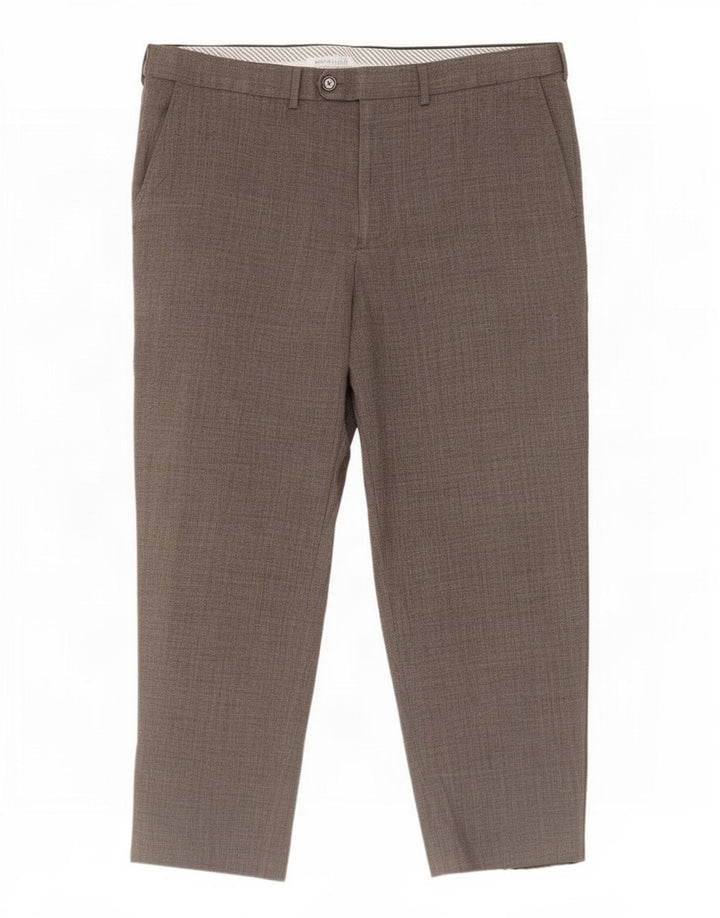 Marks & Spencer Straight Suit Bukser til mænd W38 L27 Grå polyester